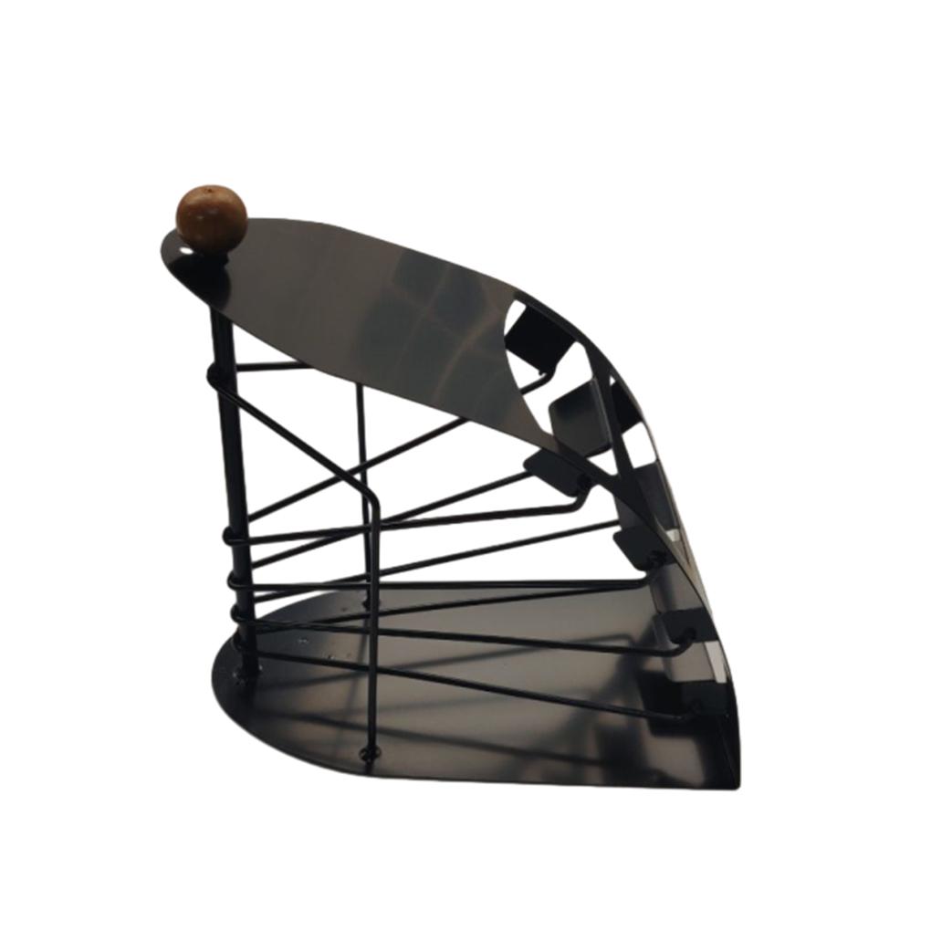 

Remote Control Holder Iron 4 Lattices Home Dormitory Living Room Controller Cell Phone Storage Stand Shelf Box