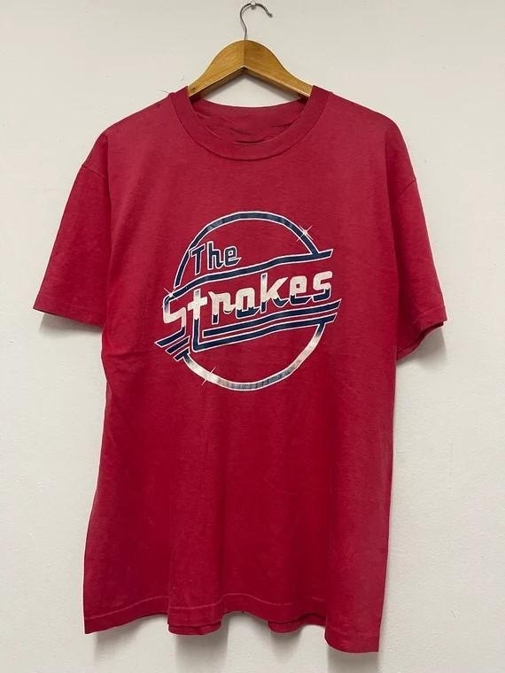 The Strokes 1998 Rock Red Cotton Unisex T-Shirt HRL562 XXL