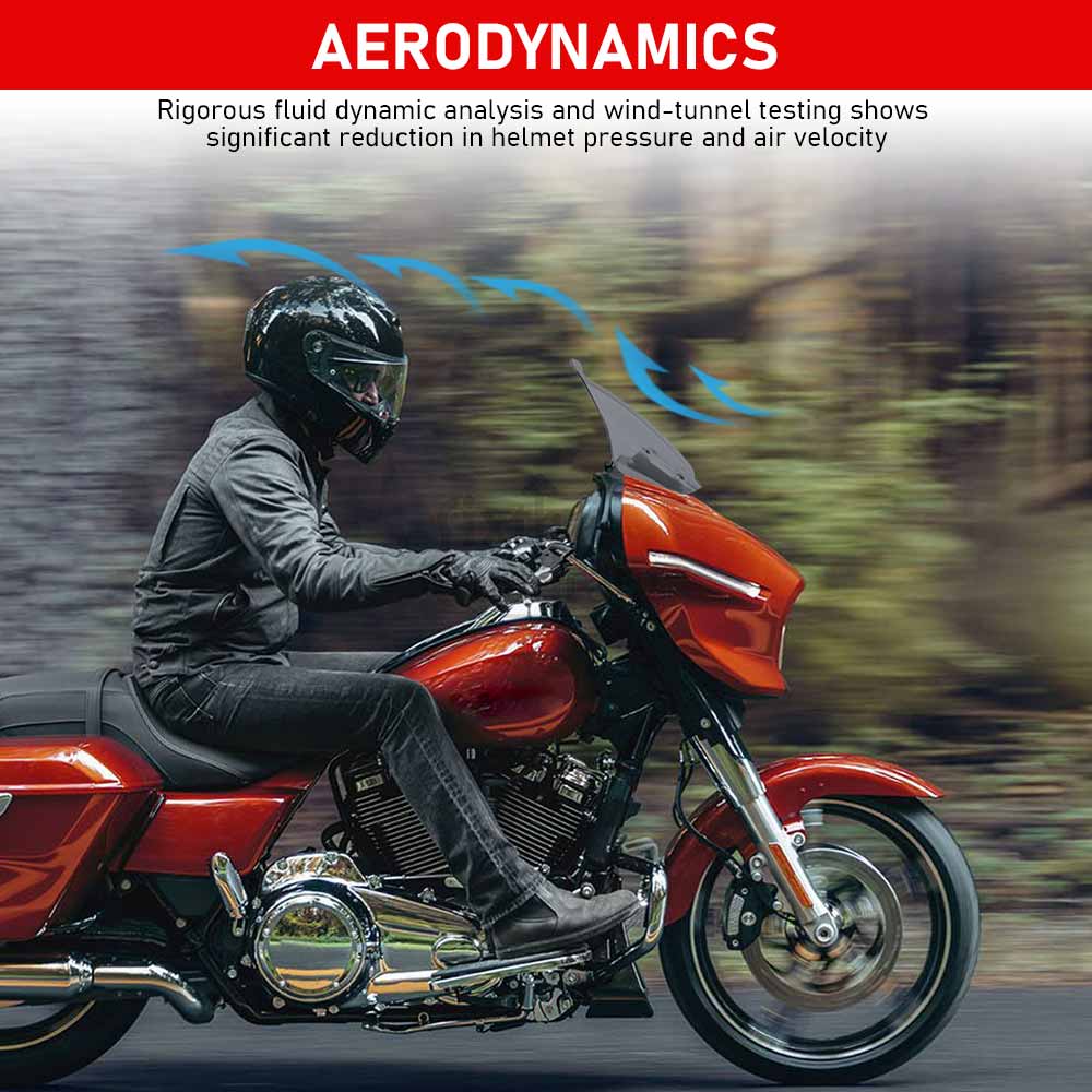 Motorcycle 14" Clear Windshield Upper Fairing Windscreen Deflector For Harley Touring Street Glide FLHX 24-UP FLHXSE 23-Up FLHXU