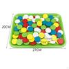 Math Toys Color Recognition Early Education Toy Birthday Gifts Montessori Round Board Teaching