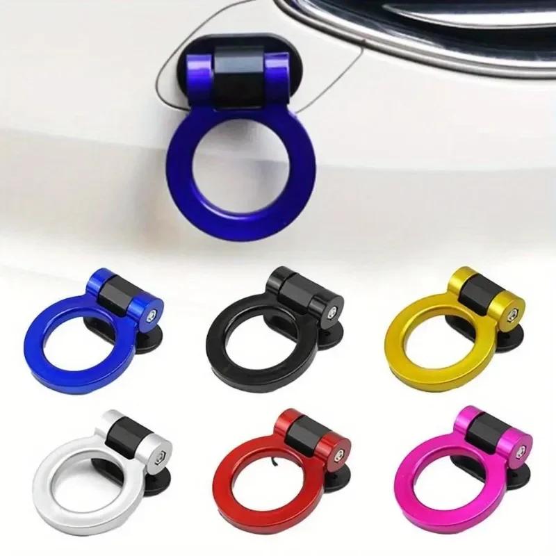 Meerkleurige Auto Trailer Haken Sticker Decoratie Auto Achterkant Voorkant Trailer Race Ring Voertuig Sleephaak met Sleutels