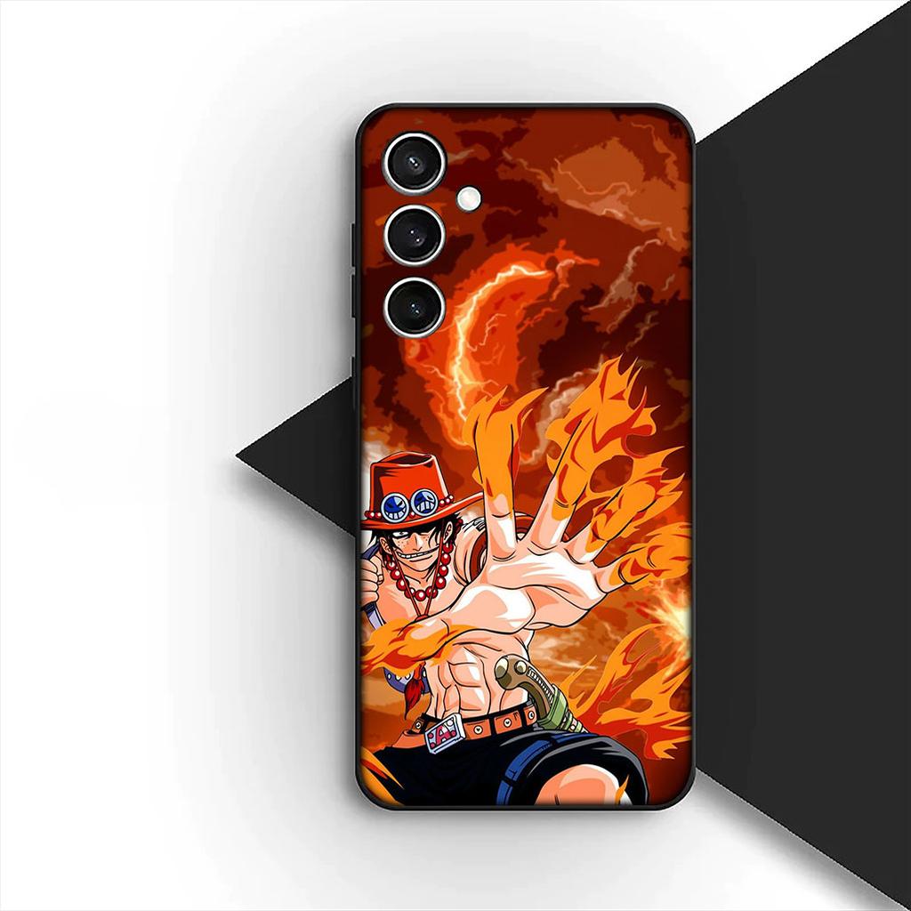 Portgas D Ace One Pieces Luffy Phone Case for Samsung Galaxy S10 S8 S9 Plus A33 A34 A31 70 A71 A72 Note 20 9 8 S10E Cover
