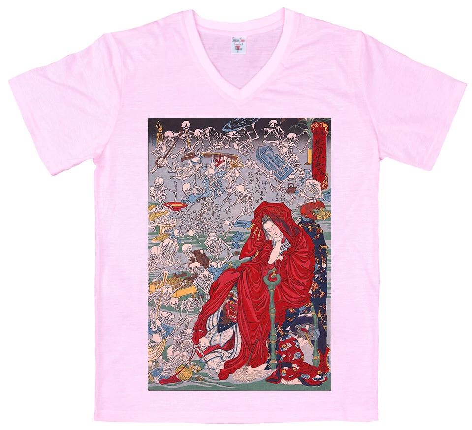 

Kawanabe Kyosai - jigoku dayu (hell courtesan) Painting T Shirt 3XL