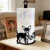 Cat Dog Christmas Tissue Holder Wooden Vertical Napkins Rack Tissue Storage Rack  Countertop