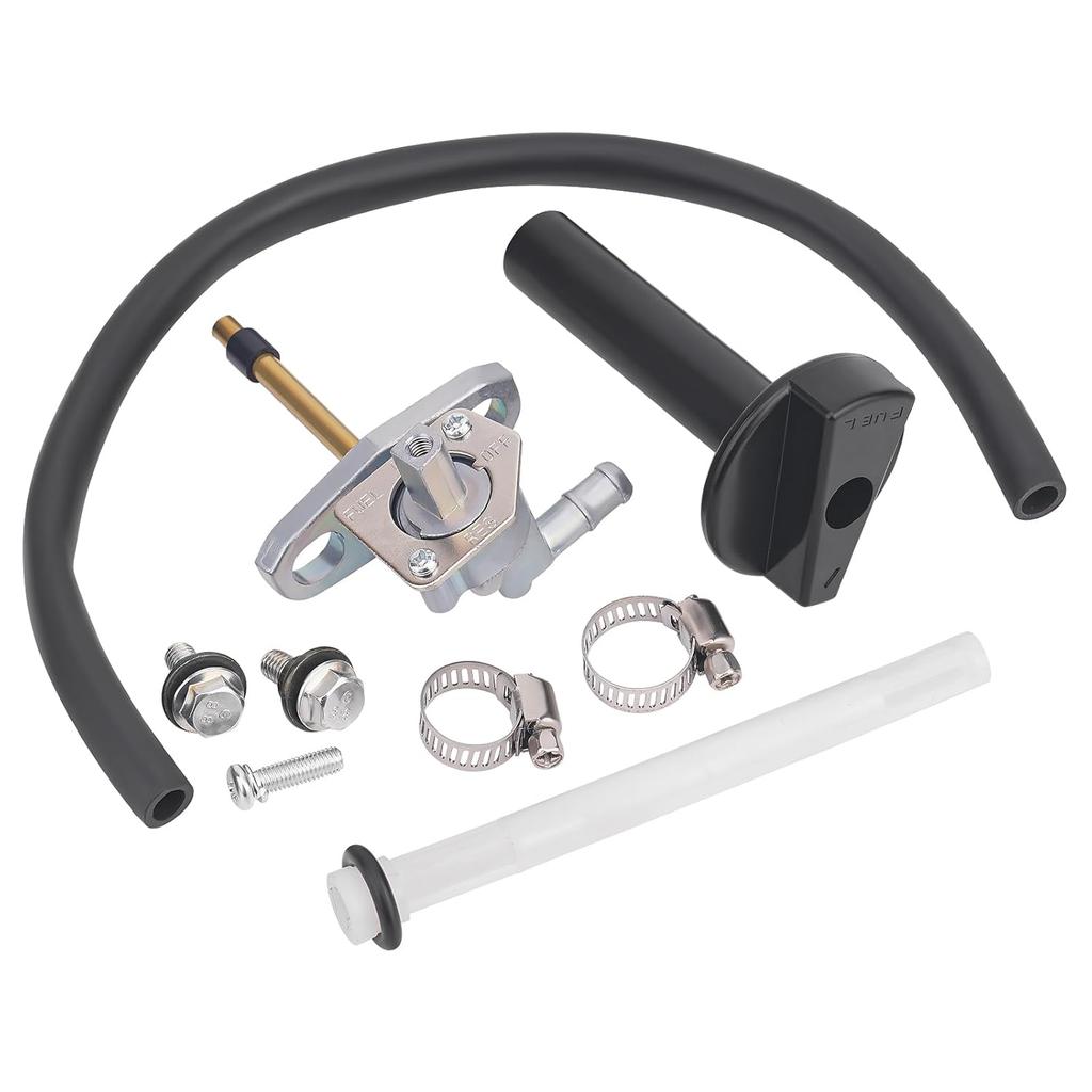 AHL Fuel Filter & Gas Tank Fuel Petcock Shut Off Valve Switch Compatible with Honda Recon 250 Rancher 350 420 Foreman 400 Foreman 450 FourTrax