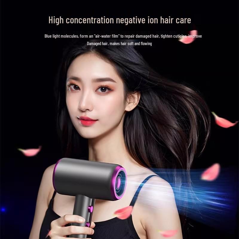 High Power Quiet Hair Dryer with Negative Ions for Salon or Dormitory Use