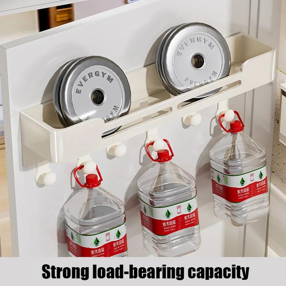 Carbon Steel Door Hook Clothes Rack No Punching Kitchen Storage Towel Holder Bathroom Wall Hanging Hooks