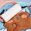 Capybara Hand Towel Kitchen Bathroom Absorbent Cleaning Cloth Cartoon Hanging Quick Drying Coral Fleece Thick Rag Household