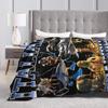Bombardiro Crocodilo Tralalero Tralala  Blankets Italian Brainrot  Flannel Soft Throw Blanket for Home Restaurant Textile Decor