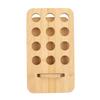 Essential Oil Rack Bamboo 12 Holes Essential Oil Bottle Display Stand Storage Holder for Beauty Salon