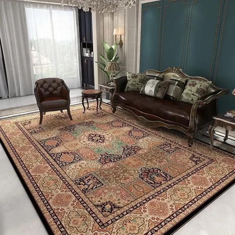 Classical Luxury Persian Style Carpet Bedroom Soft Large Size Mat Full Cover Resistant To Dirt Easy To Maintain Living Room Rug