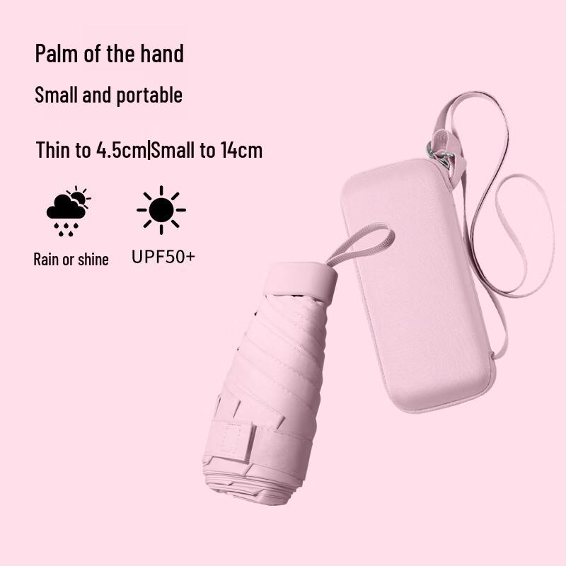 Zhuchuang Compact UV Travel Umbrella with Capsule Case