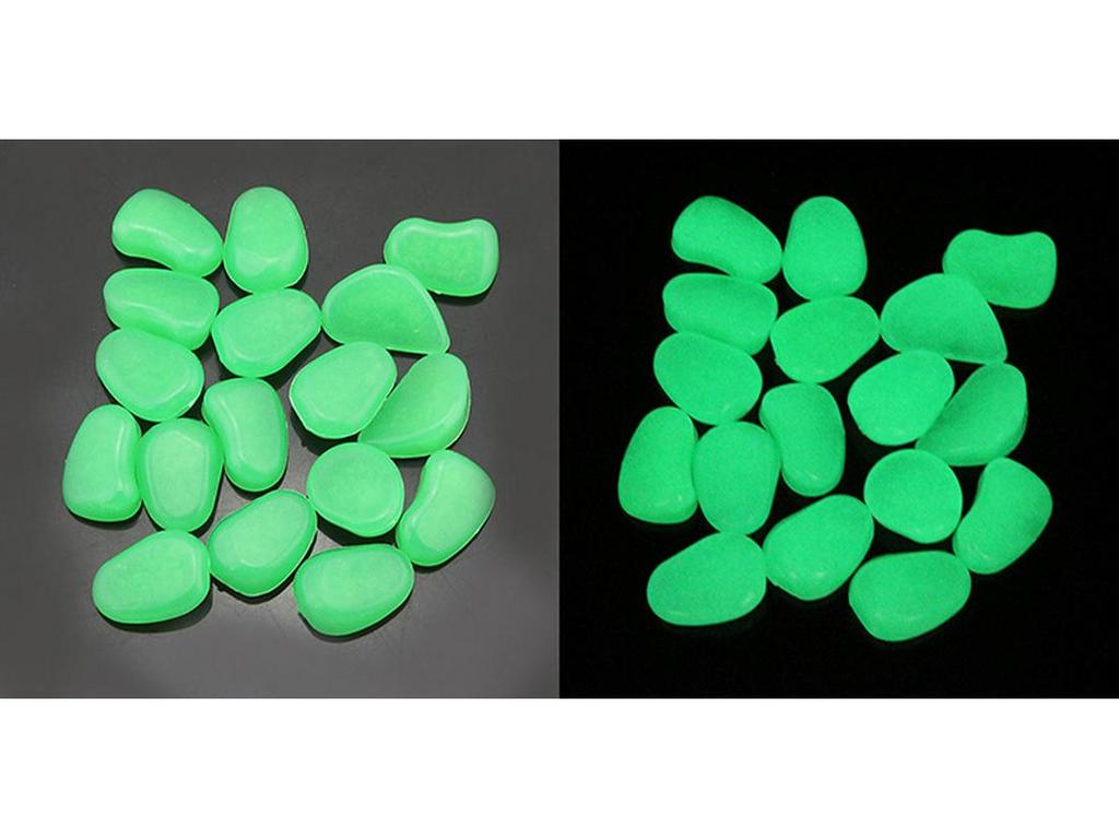 Luminous Stone 2.5-2.7cm - Fluorescent Pebble for Garden, Aquarium, and Landscaping