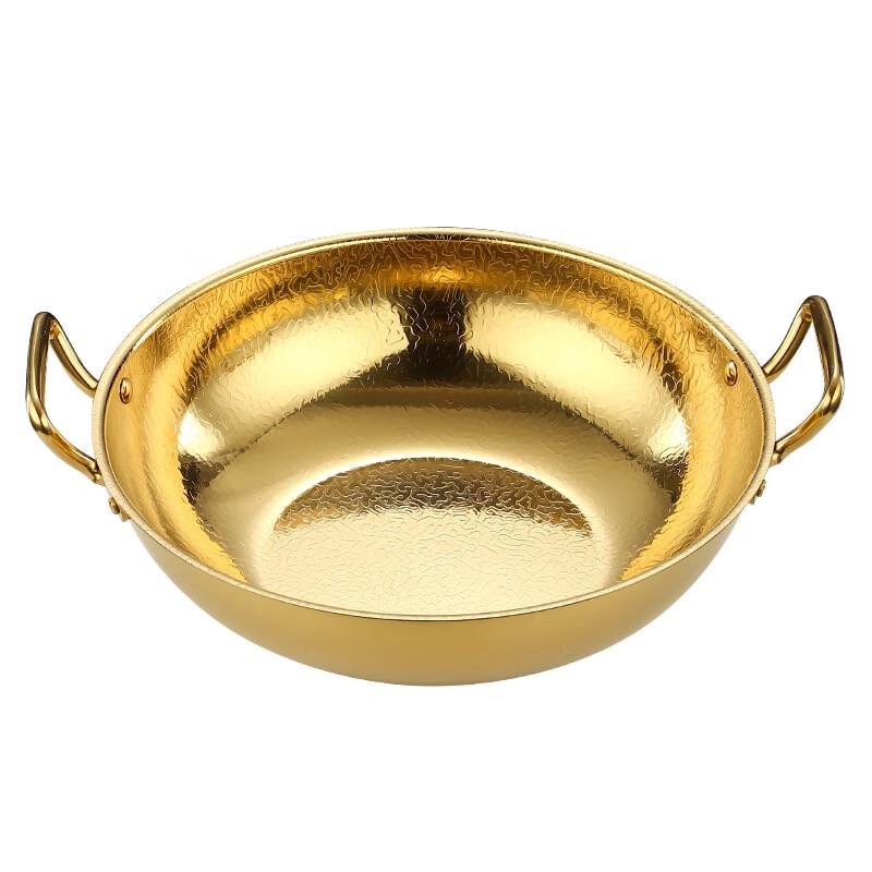 ZISIZ Hammered Double-Handle Serving Bowl