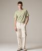 Laijeuaenbillou Garment-Dyed Everyday Cotton T-Shirt Green (Standard Fit) (Type A)