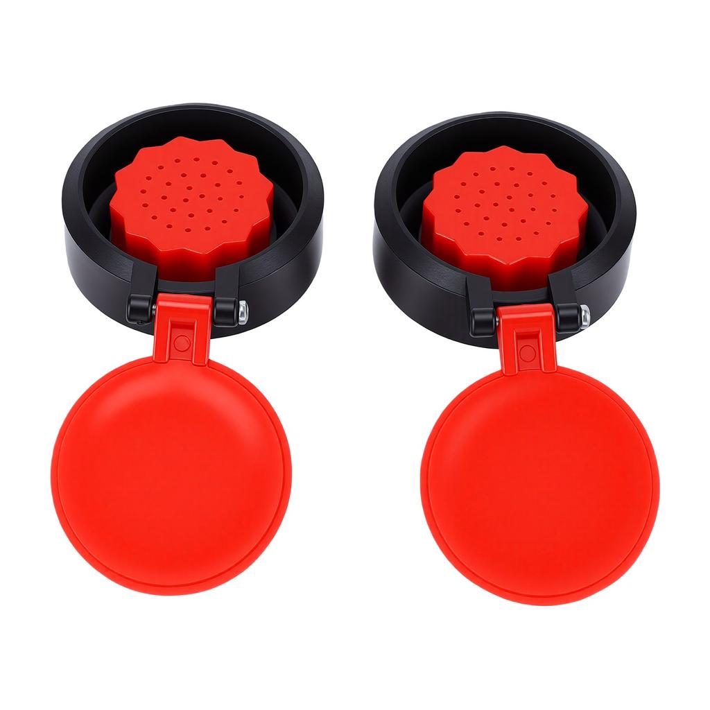 2pcs Eye Wash Spray Nozzle ABS M18 Eyewash Spray Head for Factory Office Home Red