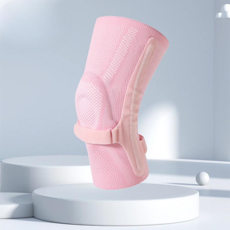 Single Flat Knitting Machine Knitting Pressurized Anti-slip Knee Pads Outdoor Mountaineering Basketball Fitness Silicone Massage Spring Strip