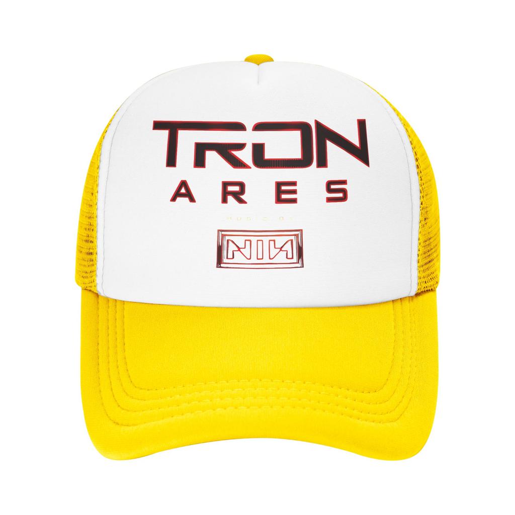 Trons Ares Music Nin Band Outfits Mesh Foam Trucker Hat Unisex Cooling Mesh-back Sun Caps Leisure Adjustbale