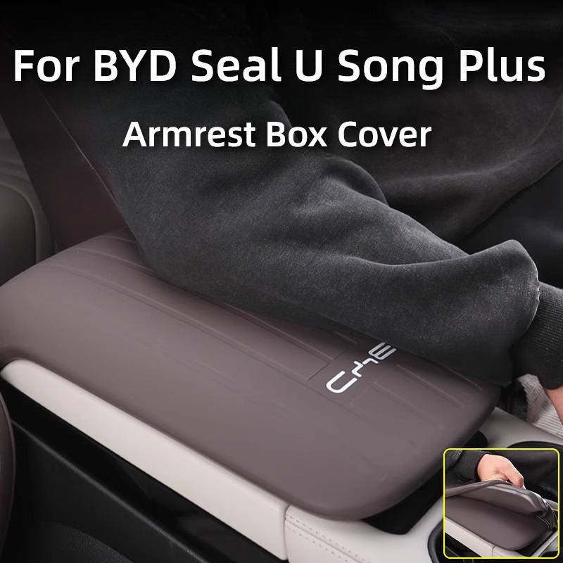 For BYD Seal U SongPlus DM-i Silicone Armrest Box Cover Specialized Center Console Interior Armrest Pad Modification Accessories