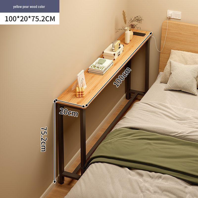 Wall-Leaning Bedside Gap Storage Rack