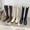Women's Over-the-Knee Martin Boots: Slimming High Knight Boots for Autumn and Winter