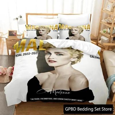 3D Print Madonna Bedding Set Double Twin King Duvet Cover Comforter Pillowcase Boys Girls Adults Bedroom