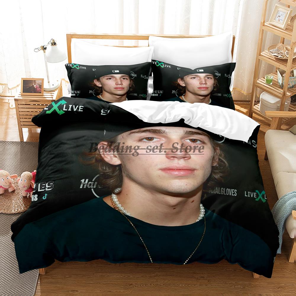 New Vinnie Hacker Merch Bedding Set Single Twin Full Queen King Size Bed Set Aldult Kid Bedroom Duvetcover Sets 3D Bed Sheet Set