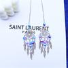 2/3PCS Alloy Dream Catcher Moon Car Pendant No Fading Keep Out Of Sight Mirror Pendant Flashing
