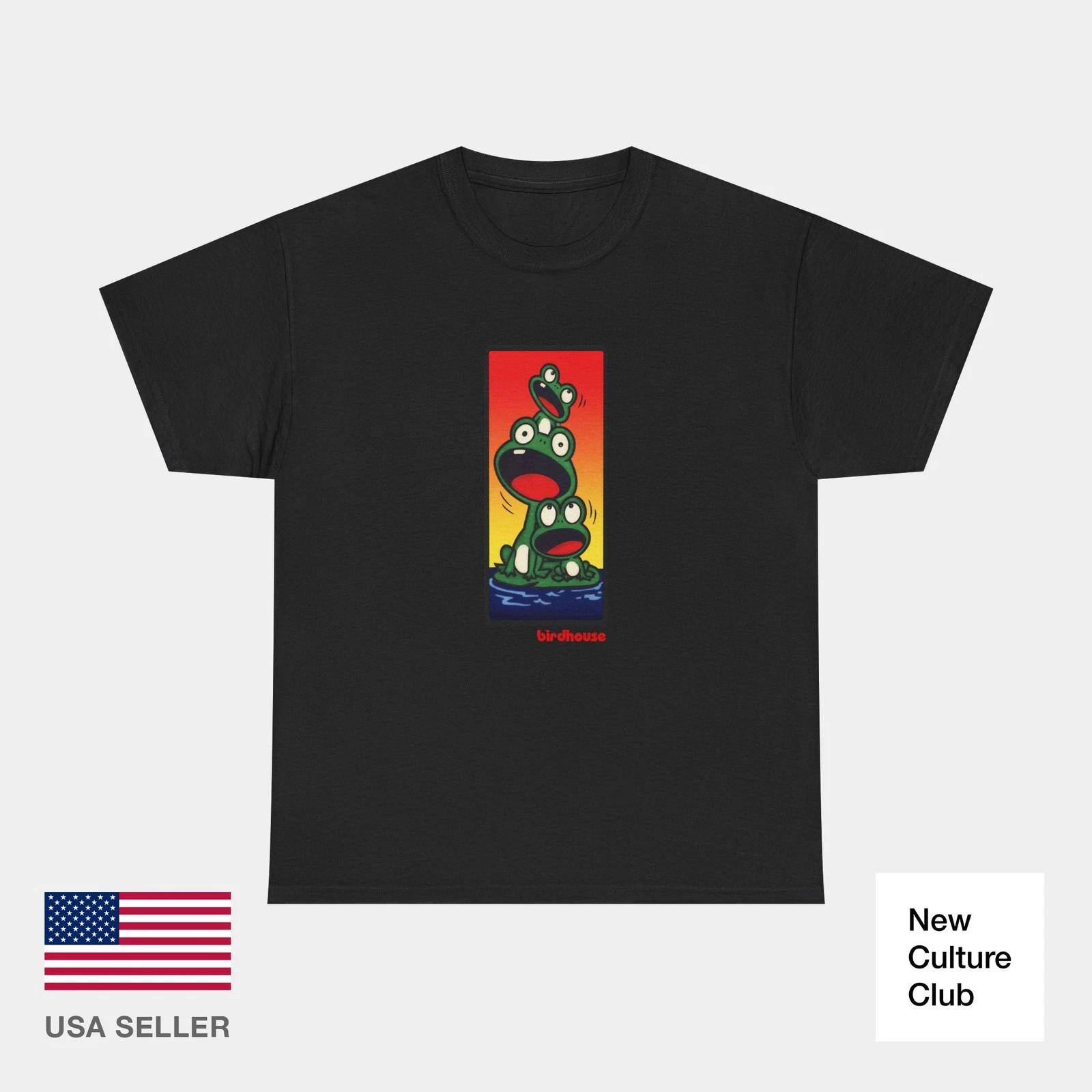 Frogs 1996 Birdhouse Willy Pro Santos Classic Skateboards T-Shirt Print S