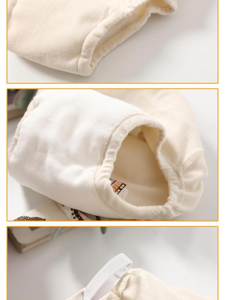 Shabumoto Baby 4-Layer Cotton Learning Pants - Leak-Proof, Breathable & Washable Toddler Training Pants