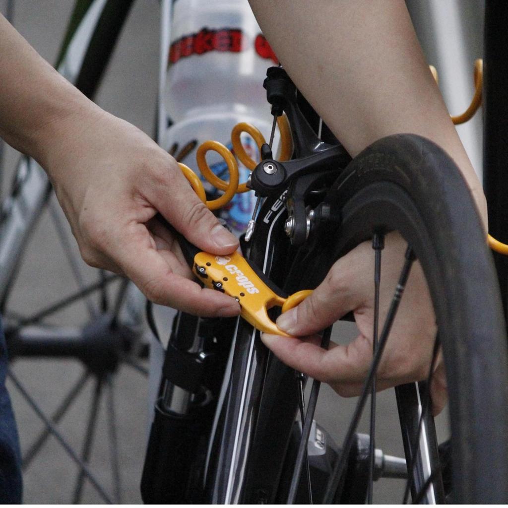 Crops Wire Lock 5mm X Q5-COCON 1800mm, 3-Digit Dial, SPD09-CCN-01 (Black)