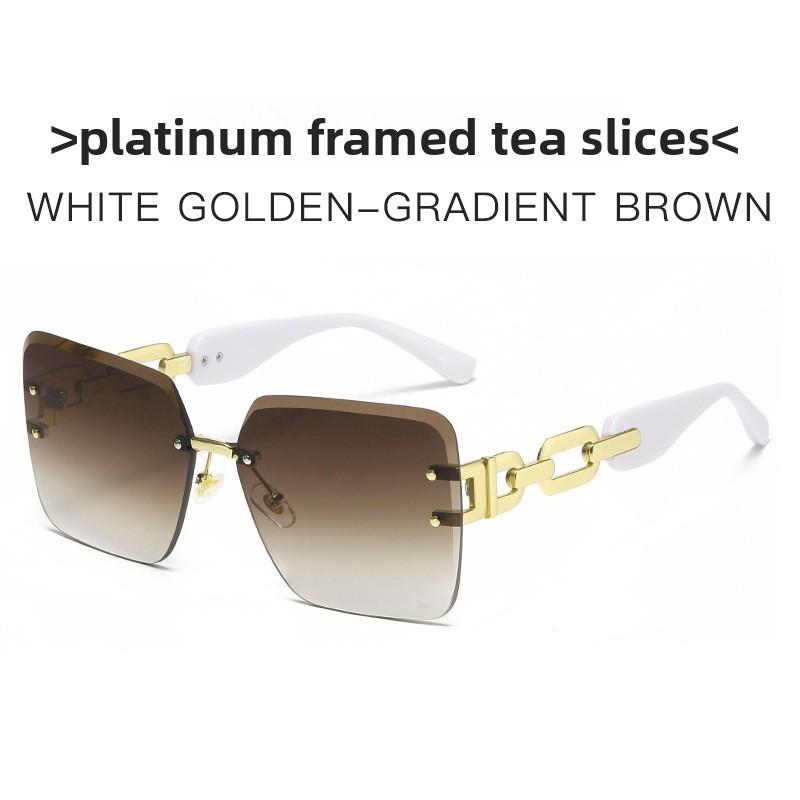 Modern Geometric Designer Sunglasses With Pc Lenses For Outdoor And Parties