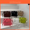 Sac Seau en PU pour Femmes avec Couleur Unie et Boucle Carrée Décorative pour un Usage Quotidien