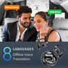AI Language Translation Earbuds Bluetooth-Compatible Real-time Translation Earphones Noise Cancelling Smart Translator