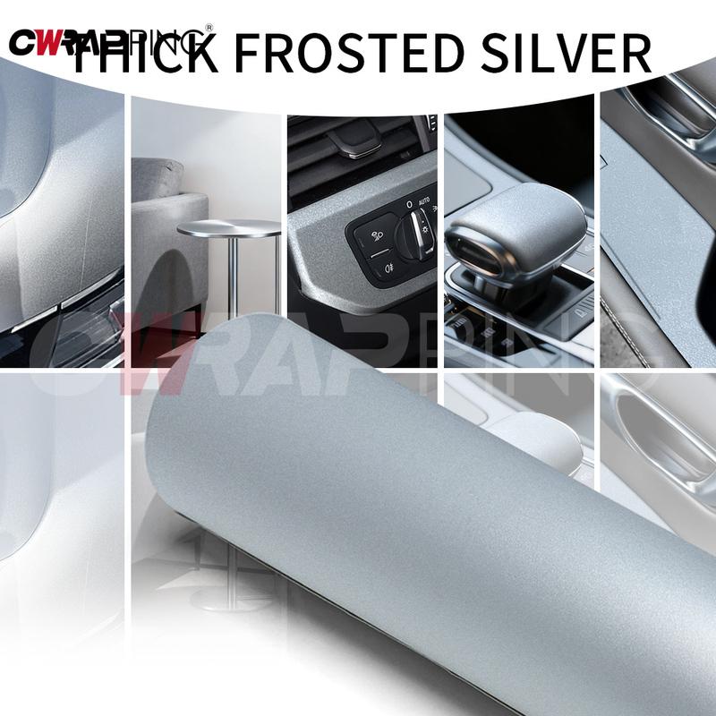 Vinyl Car Wrapping Sticker Frosted Silver Car Film Vehicle Decoration Motorcycle Stickers Body Covering Auto Outdoor Accessories