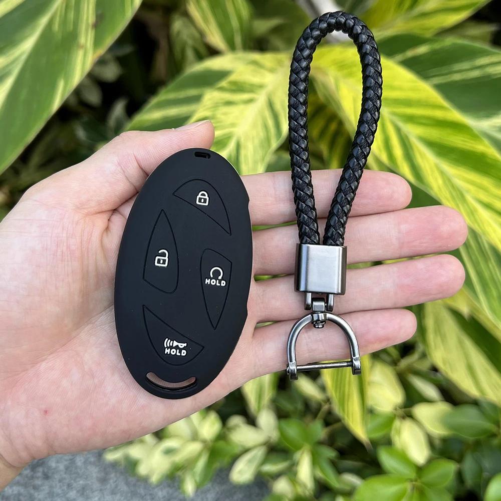 Shell Fob Holder for New Kona SX2 For Hyundai IONIQ 6 New Grand Prix GN7 Silicone Car Key Case Key Cover Accessories
