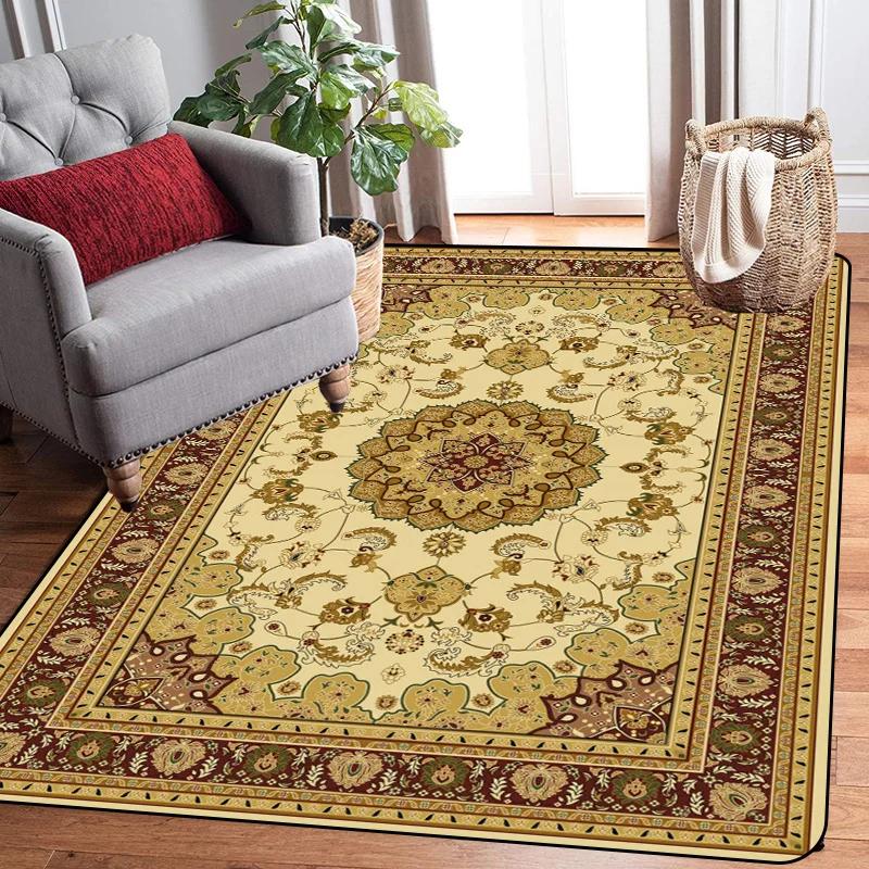 Large Size Large Carpet Raditional Oriental Vintage Area Rug Nordic Floor Mats European Door Area Old Printed Carpet Modern