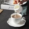 50/100/220ML Mini Ceramic Milk Jug Espresso Coffee Cream Jugs Kitchen Sauce Cup Serving Pitcher White Heat-resistant Milk Cup