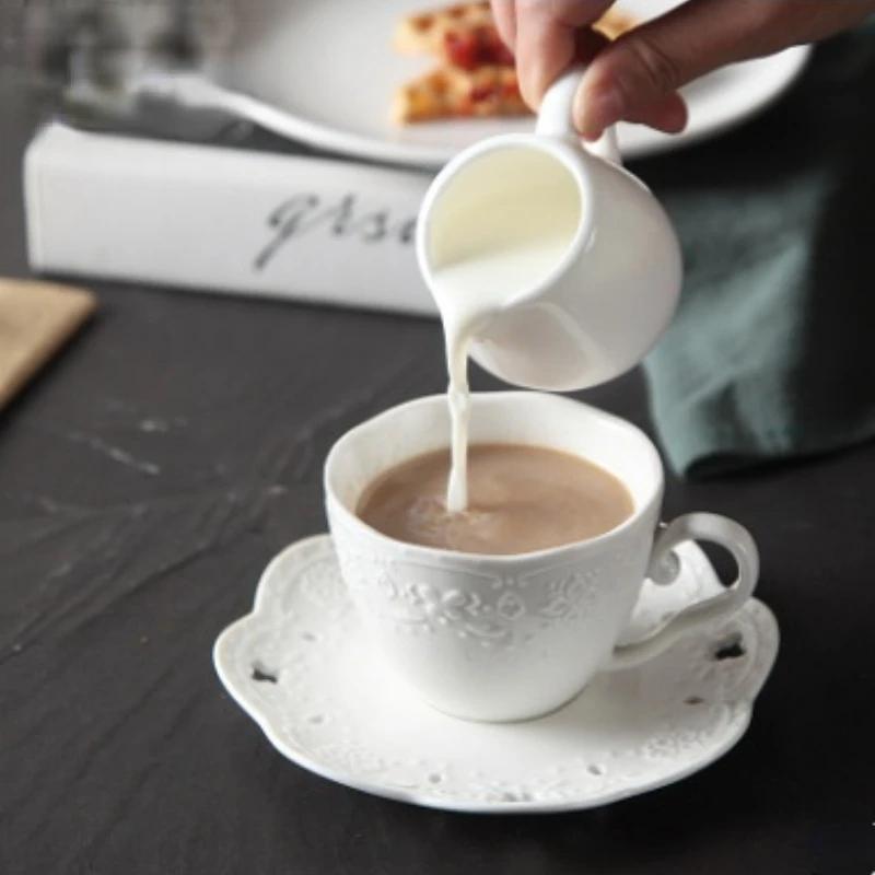 50/100/220ML Mini Ceramic Milk Jug Espresso Coffee Cream Jugs Kitchen Sauce Cup Serving Pitcher White Heat-resistant Milk Cup