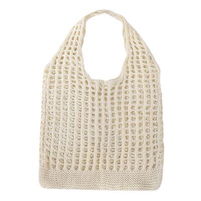Queen-b Women's Woven Mesh Tote Bag, Stylish Handbag, Beach Bag, Casual Shoulder Bag, Large Capacity, Lightweight, Cute, Perfect for Summer, Leisure,