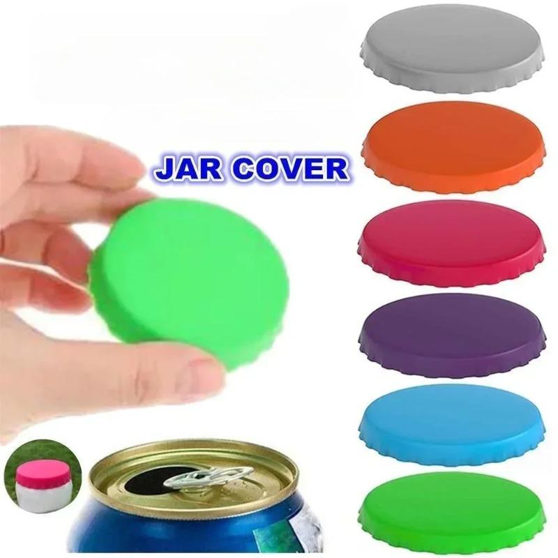 1PC Silicone Soda Can Lids Covers Beverage Can Covers Leak Proof Sealing Cap Sealing Cap Beverage Can Lids Soda Lid Protectors