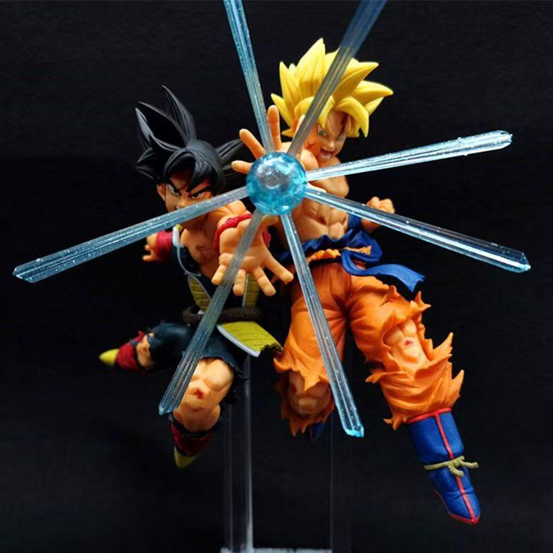 Dragon Ball Lightning Stand Special Effects Action Figure Vegeta Goku Vegito DIY Accessory Model Display Holder Decoration Toys