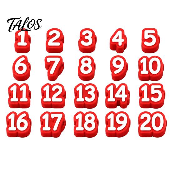 Pencil Identification System 1-20/1-30/1-50 Numbered Toppers, Reusable Classroom Labels Topper for Teachers, Tracking Markers School Organization
