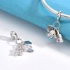 Danturn 925 Silber Charms Verhedderter Mickey Minnie Mulan Anhänger für Frauen Schmuckherstellung Armbänder Halskette