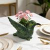Green Sparrow Plant Pot