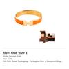 Hermes Clic H Bangles Unisex Orange Gold H700001F8APM