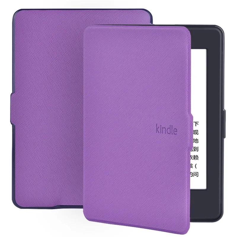 

Чехол для Kindle Paperwhite 1 2 3 DP75SDI EY21 2012 2013 5-го поколения 2015 6-го поколения 6 дюймов Умная обложка Автоматическое включение/выключение For NO.DP75SDI фиолетовый