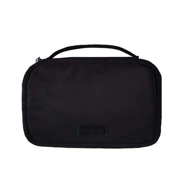 Women s Large Capacity PU Leather Handheld Makeup Bag - 2025 New Arrival Travel Toiletry Organizer with Multiple Compartments Black