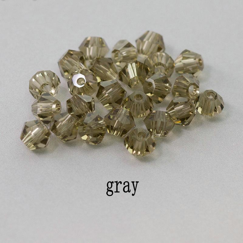 Buy 1 And Get 1 Free 4mm Shiny Crystal Beads Bicone Beads Glass Beads Loose Spacer Beads for Bracelet DIY Jewelry Making 200pcs