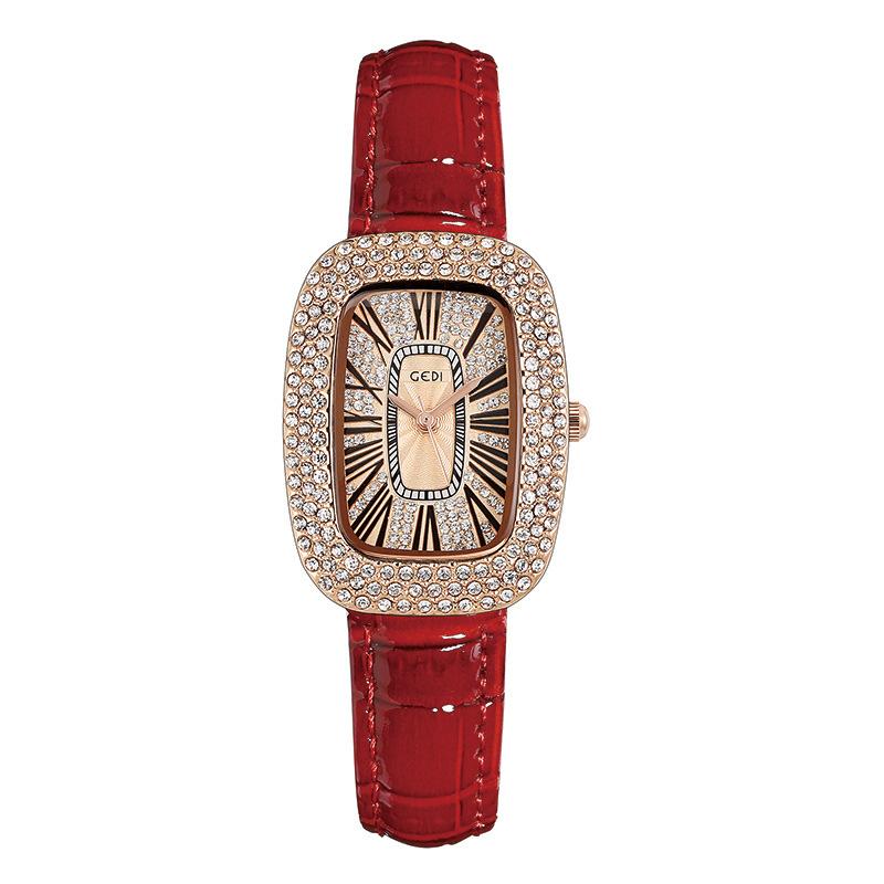 Light Luxury Gypsy Women S Watch Oval Muse Full Diamond Watch With Waterproof Quartz Watch